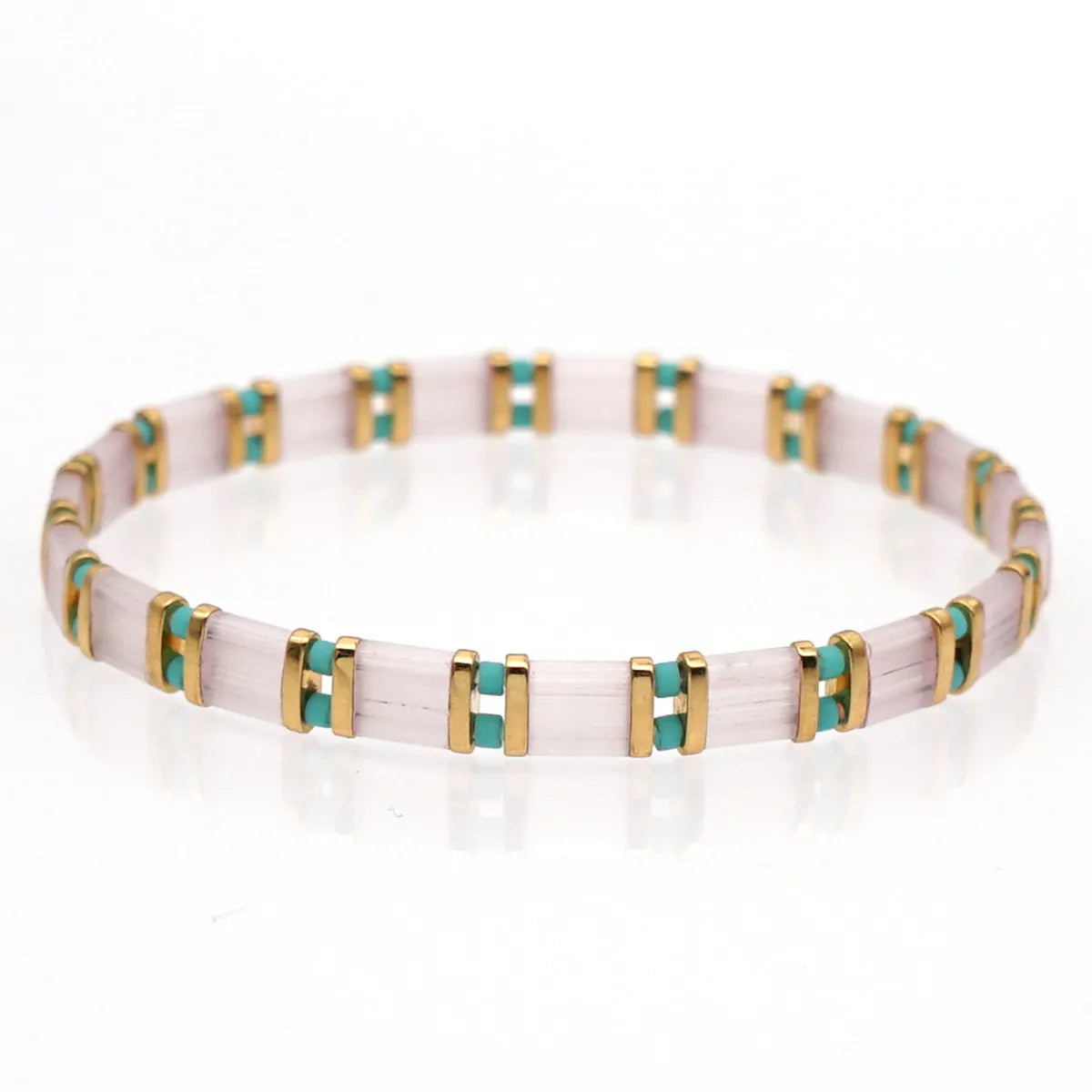 Nihaojewelry Wholesale Jewelry Simple Bohemian Multi-Layered Woven Gold Beads Bracelets