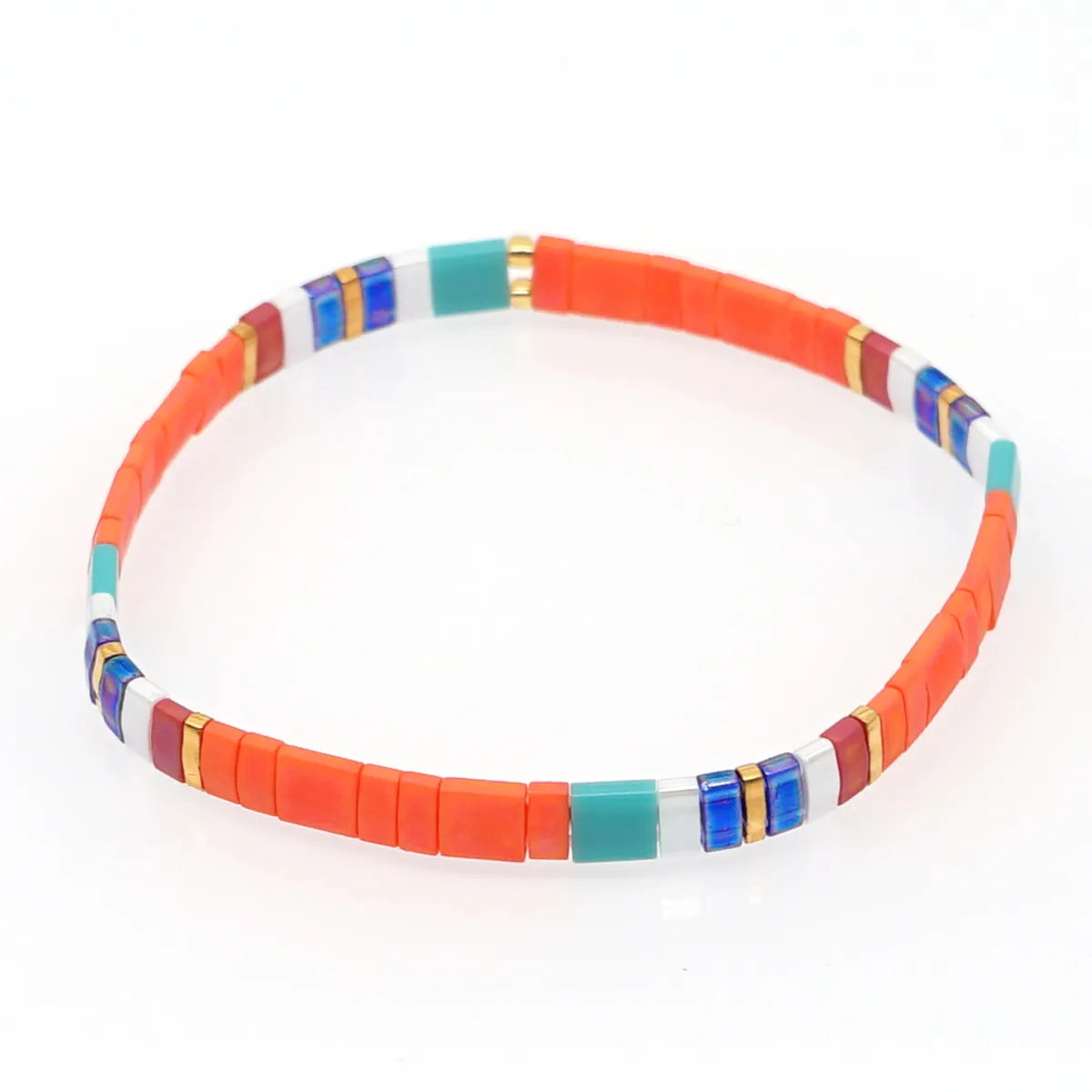 Nihaojewelry Wholesale Jewelry Simple Bohemian Multi-Layered Woven Gold Beads Bracelets