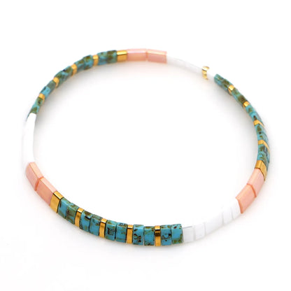 Nihaojewelry Wholesale Jewelry Simple Bohemian Multi-Layered Woven Gold Beads Bracelets