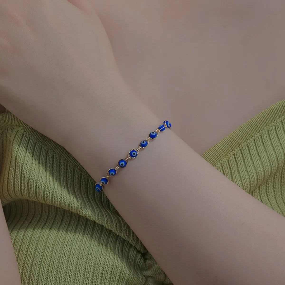 Gooddiy Wholesale Jewelry Simple Colorful Eye Stainless Steelbracelet