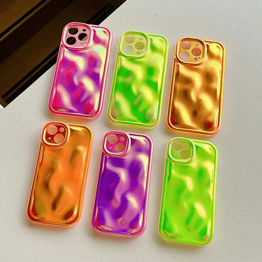 Nordic Style Basic Modern Style Fluorescent   Phone Cases