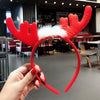 Nordic Style Cute Christmas Christmas Tree Santa Claus Antlers Flannel Hair Band