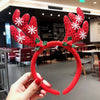 Nordic Style Cute Christmas Christmas Tree Santa Claus Antlers Flannel Hair Band