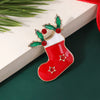 Nordic Style Cute IG Style Christmas Hat Christmas Tree Christmas Socks Alloy Enamel Unisex Brooches