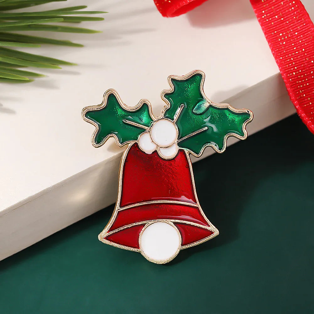 Nordic Style Cute IG Style Christmas Hat Christmas Tree Christmas Socks Alloy Enamel Unisex Brooches