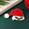 Nordic Style Cute IG Style Christmas Hat Christmas Tree Christmas Socks Alloy Enamel Unisex Brooches