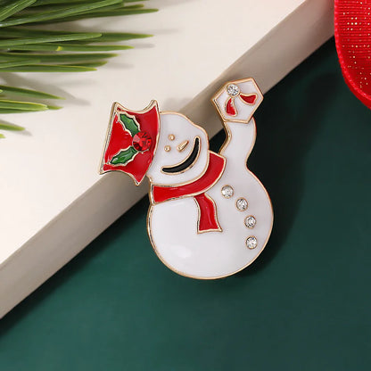 Nordic Style Cute IG Style Christmas Hat Christmas Tree Christmas Socks Alloy Enamel Unisex Brooches