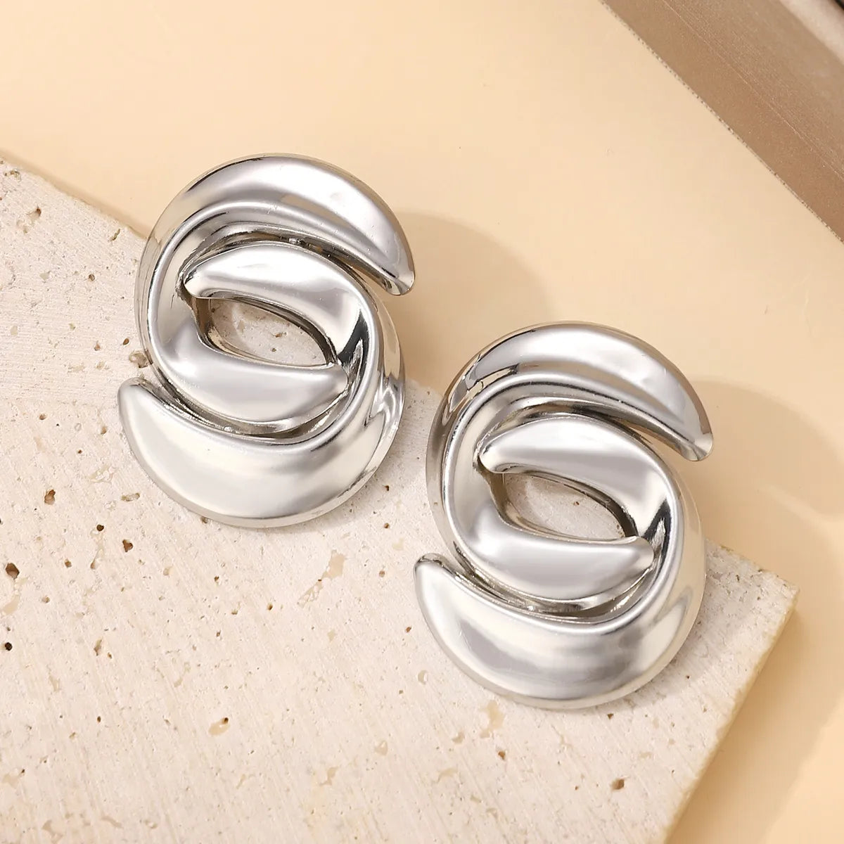 Nordic Style Gothic Exaggerated Geometric Alloy Ear Studs