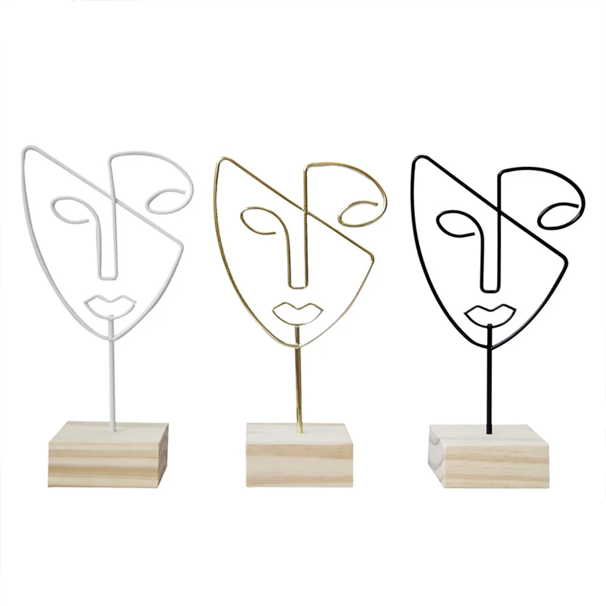 Nordic Style Modern Style Human Face Iron Jewelry Rack