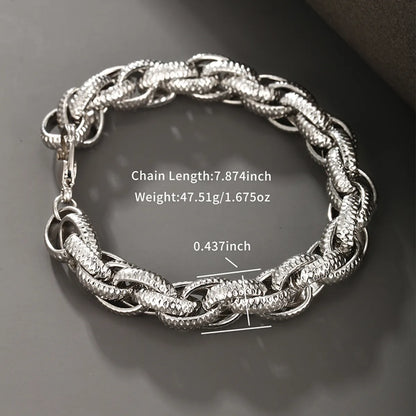 Nordic Style Rock XUPING Irregular 304 Stainless Steel Plating Men'S Nepal Bracelets