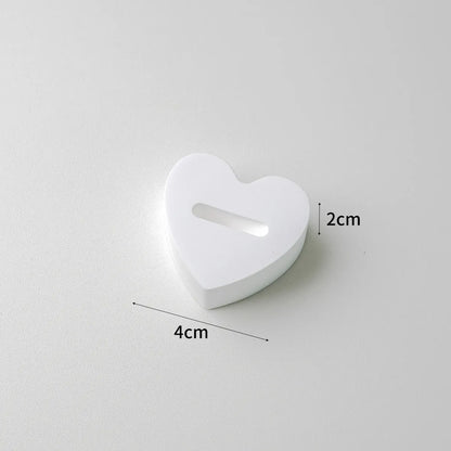 Nordic Style Round Square Heart Shape Gypsum Jewelry Rack