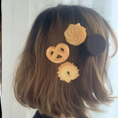 Novelty Cookies Plastic Hair Clip