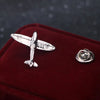 Novelty Fashion British Style Airplane Zinc Plating Unisex Brooches Collar Pin