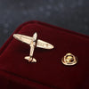 Novelty Fashion British Style Airplane Zinc Plating Unisex Brooches Collar Pin