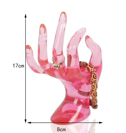 Novelty Gesture Plastic Jewelry Rack