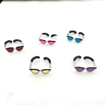 Novelty Glasses Metal Wholesale Open Rings