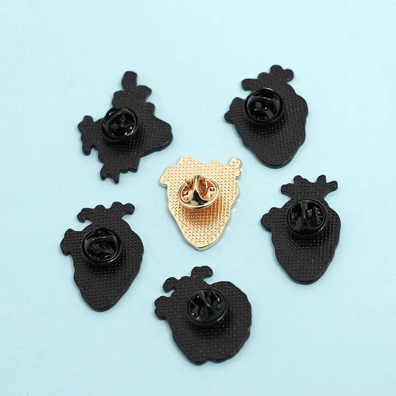 Novelty Heart Alloy Enamel Unisex Brooches