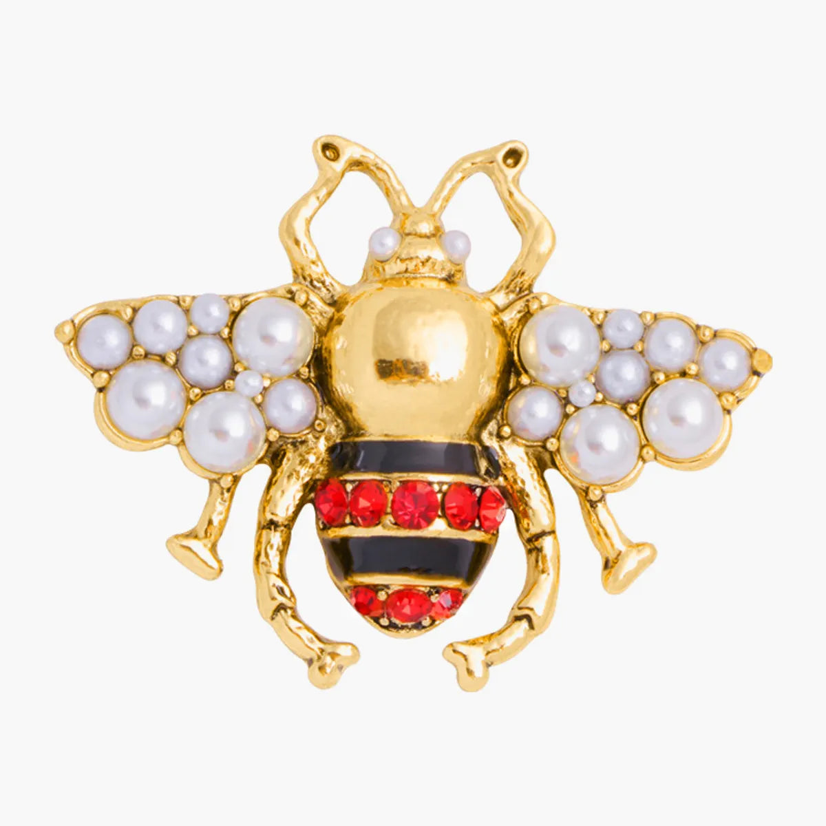 Novelty Insect Alloy Enamel Inlay Zircon Unisex Brooches