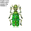 Novelty Insect Alloy Enamel Inlay Zircon Unisex Brooches