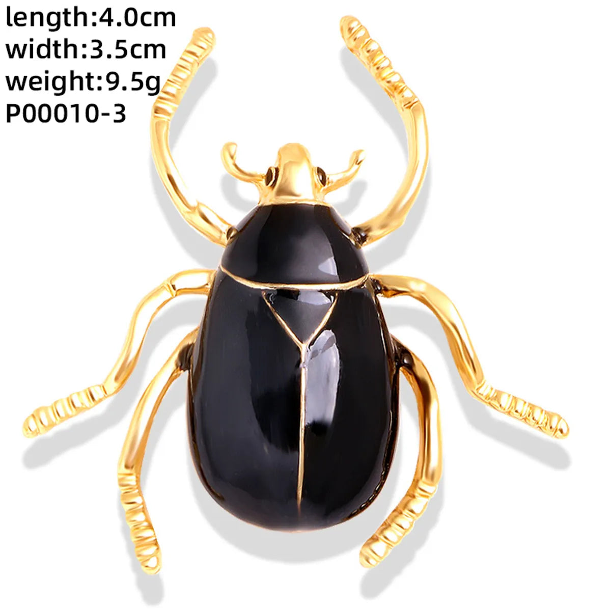 Novelty Insect Alloy Enamel Inlay Zircon Unisex Brooches