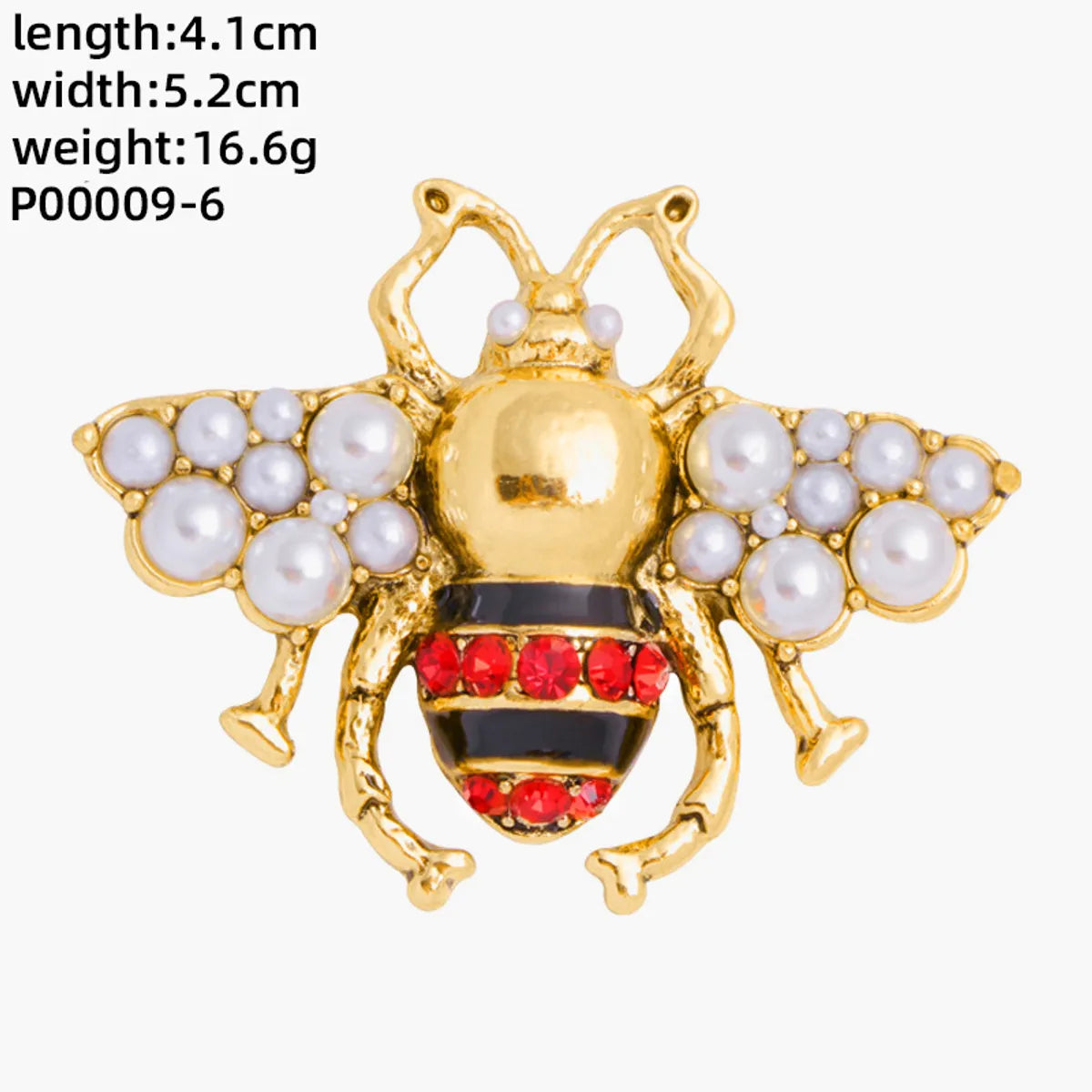 Novelty Insect Alloy Enamel Inlay Zircon Unisex Brooches