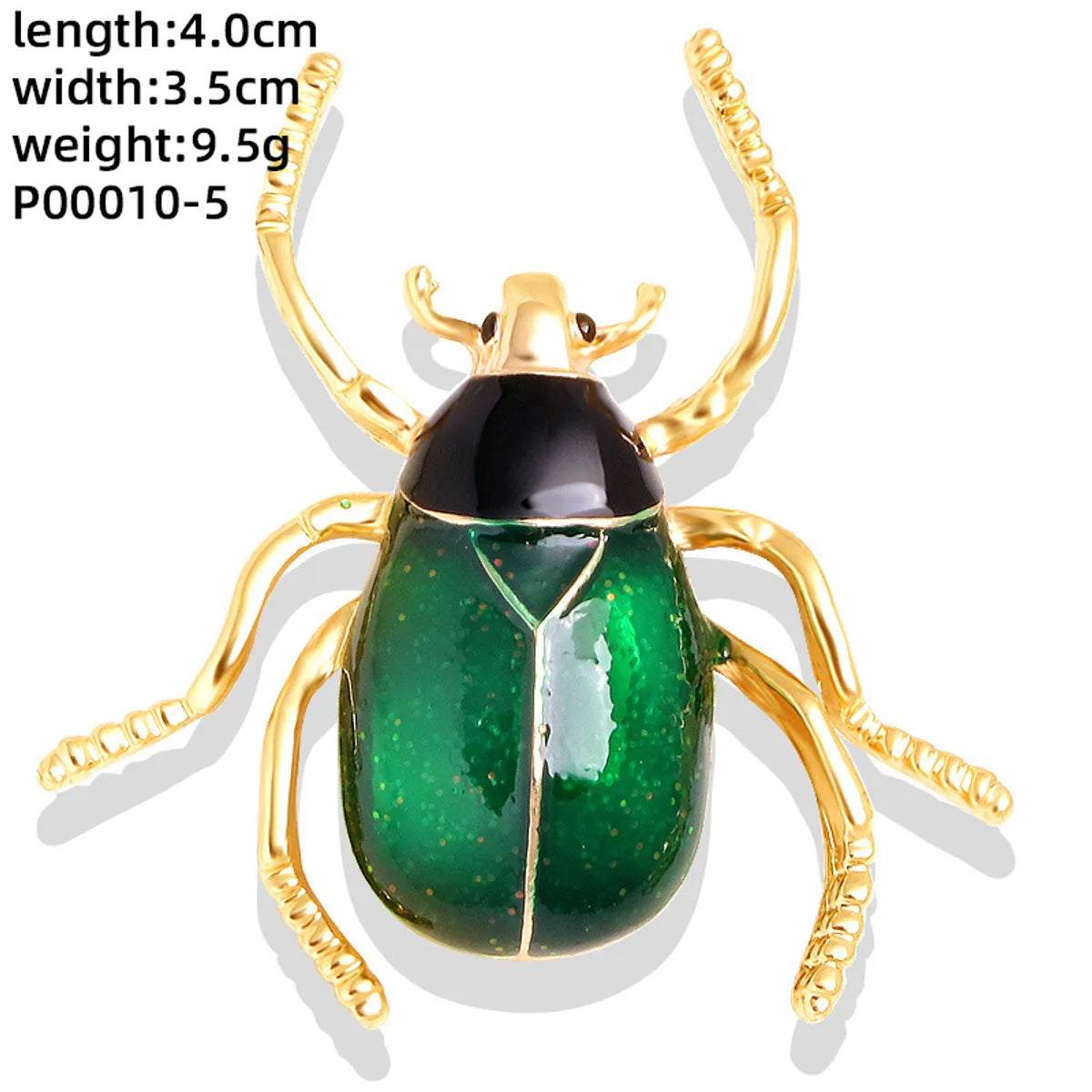 Novelty Insect Alloy Enamel Inlay Zircon Unisex Brooches