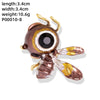 Novelty Insect Alloy Enamel Inlay Zircon Unisex Brooches