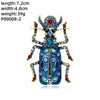 Novelty Insect Alloy Enamel Inlay Zircon Unisex Brooches