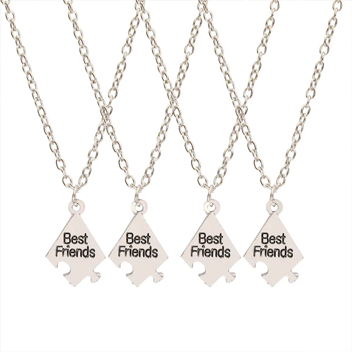 Novelty Letter Alloy Plating Unisex Necklace