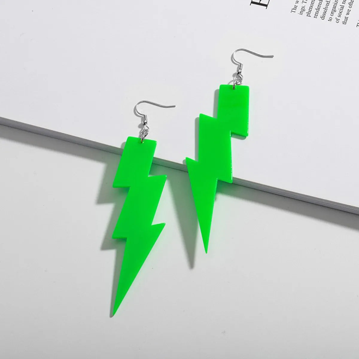 Novelty Lightning Arylic Women'S Drop Earrings 1 Pair