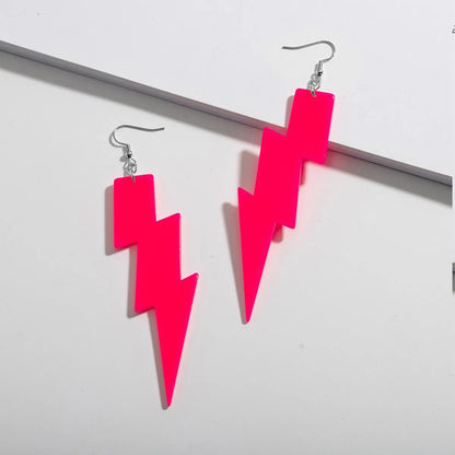 Novelty Lightning Arylic Women'S Drop Earrings 1 Pair