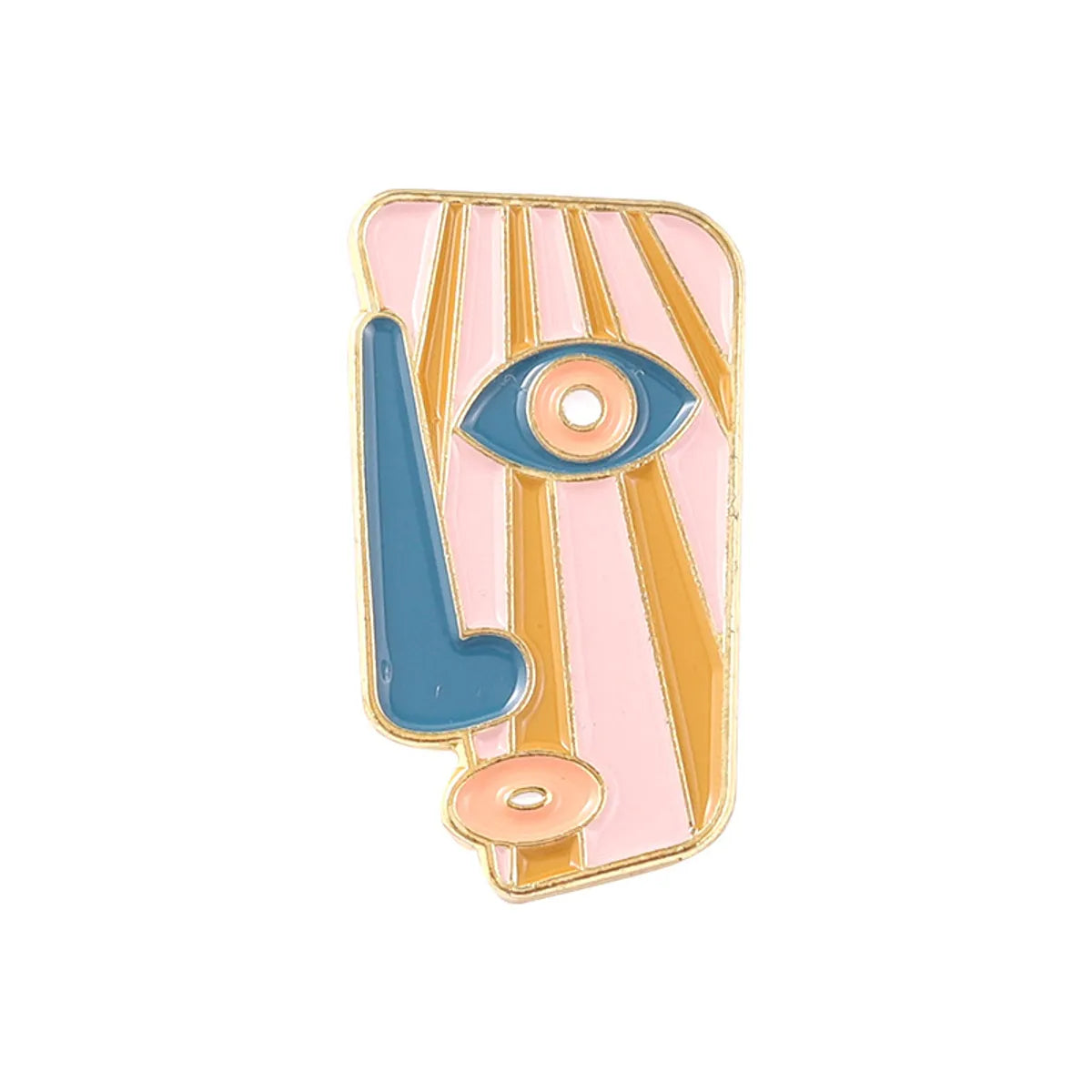 Novelty Mask Alloy Plating Unisex Brooches