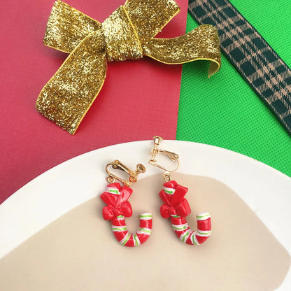 Novelty Santa Claus Snowman Snowflake Resin Women'S Drop Earrings 1 Pair