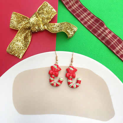 Novelty Santa Claus Snowman Snowflake Resin Women'S Drop Earrings 1 Pair