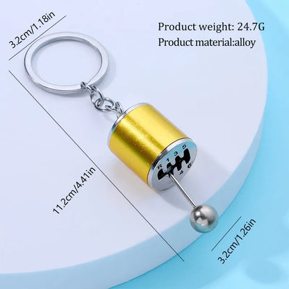 Novelty Solid Color Alloy Plating Bag Pendant Keychain