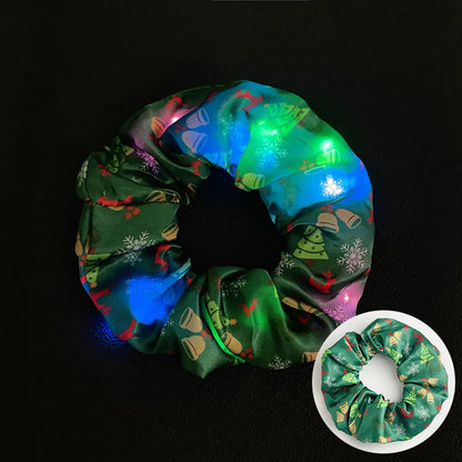 Novelty Solid Color Artificial Crystal Luminous Hair Tie 1 Piece