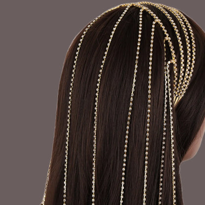 Novelty Solid Color Rhinestone Plating Hair Band