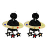 Novelty Spaceship Arylic Patchwork Women'S Drop Earrings 1 Pair