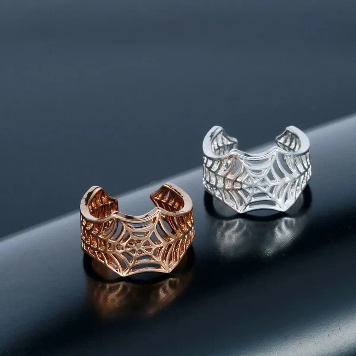 Novelty Spider Web Alloy Plating Unisex Open Ring