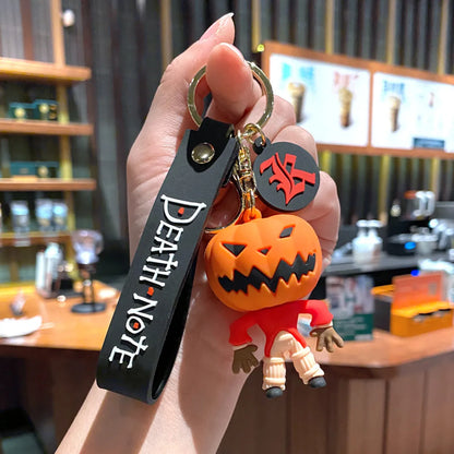 Novelty Streetwear Halloween Pattern Metal Halloween Unisex Bag Pendant Keychain