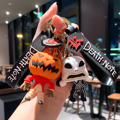 Novelty Streetwear Halloween Pattern Metal Halloween Unisex Bag Pendant Keychain