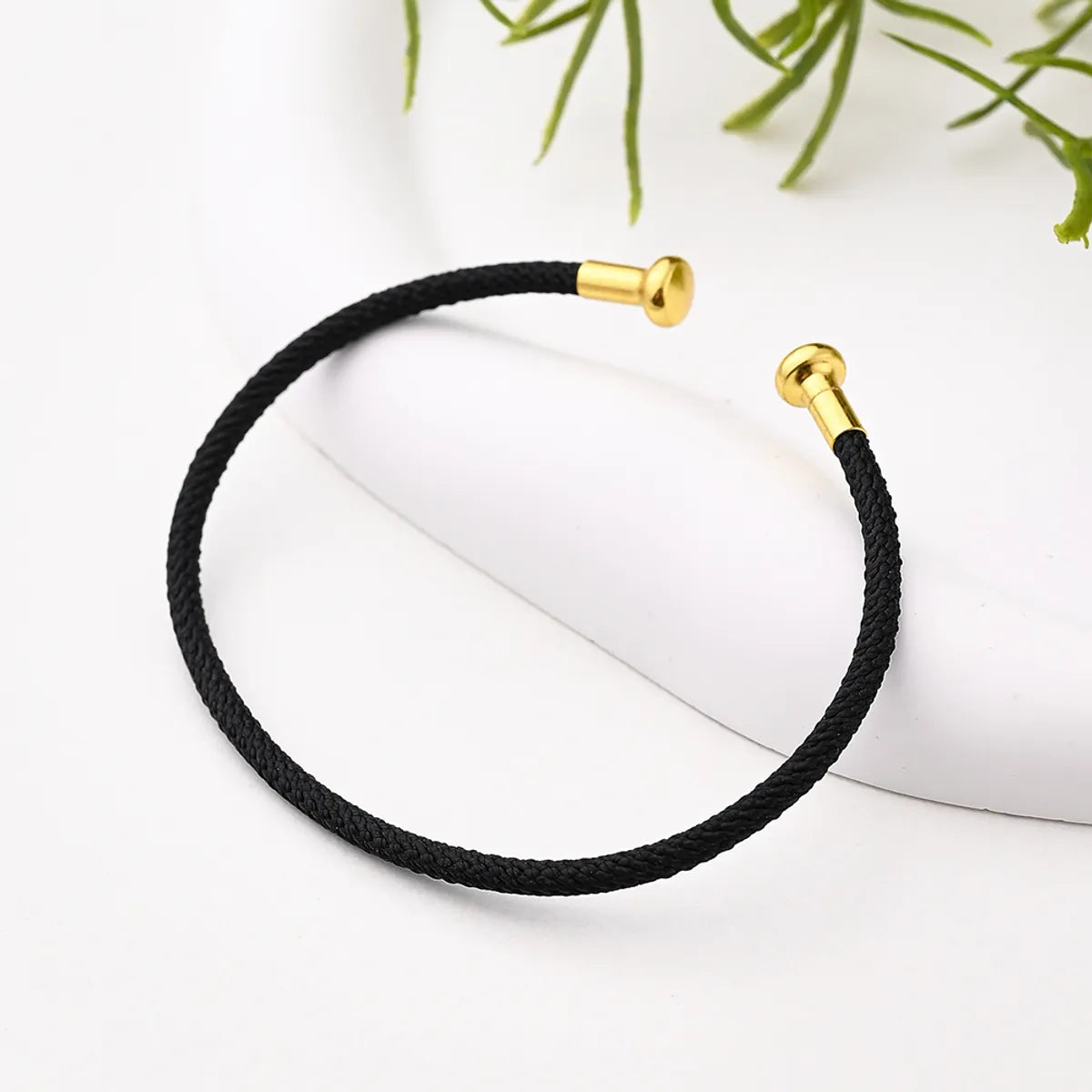 Nylon Copper 18K Gold Plated Handmade Plating Multicolor Simple Solid Color Adjustable Bracelet