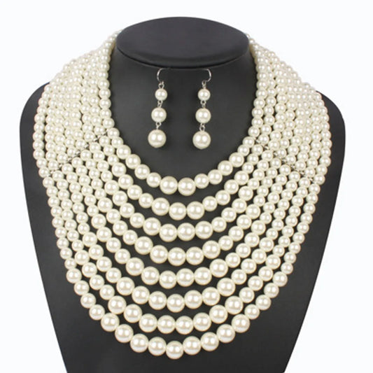 Occident And The United States Beads  Necklace (creamy-white)  Nhct0033-creamy-white