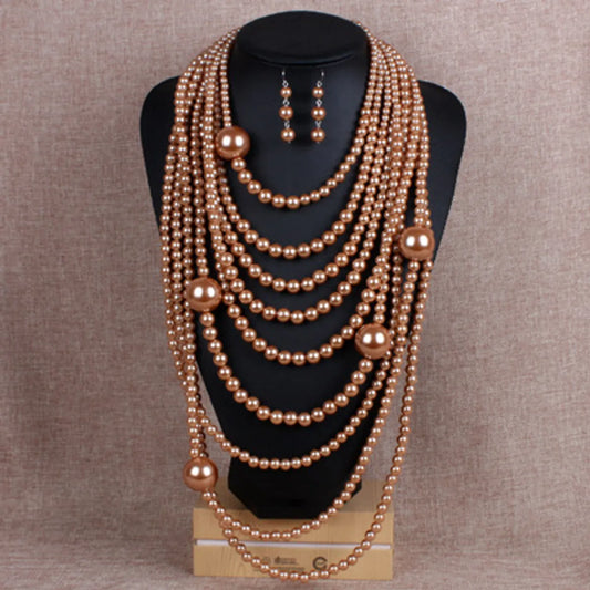 Occident And The United States Beads  Necklace Set (alloy)  Nhct0048-alloy