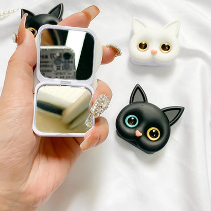 Original Adhesive Portable Make-Up Mirror Selfie Ring Ins Style 3d Cute Cat Mobile Phone Airbag Bracket