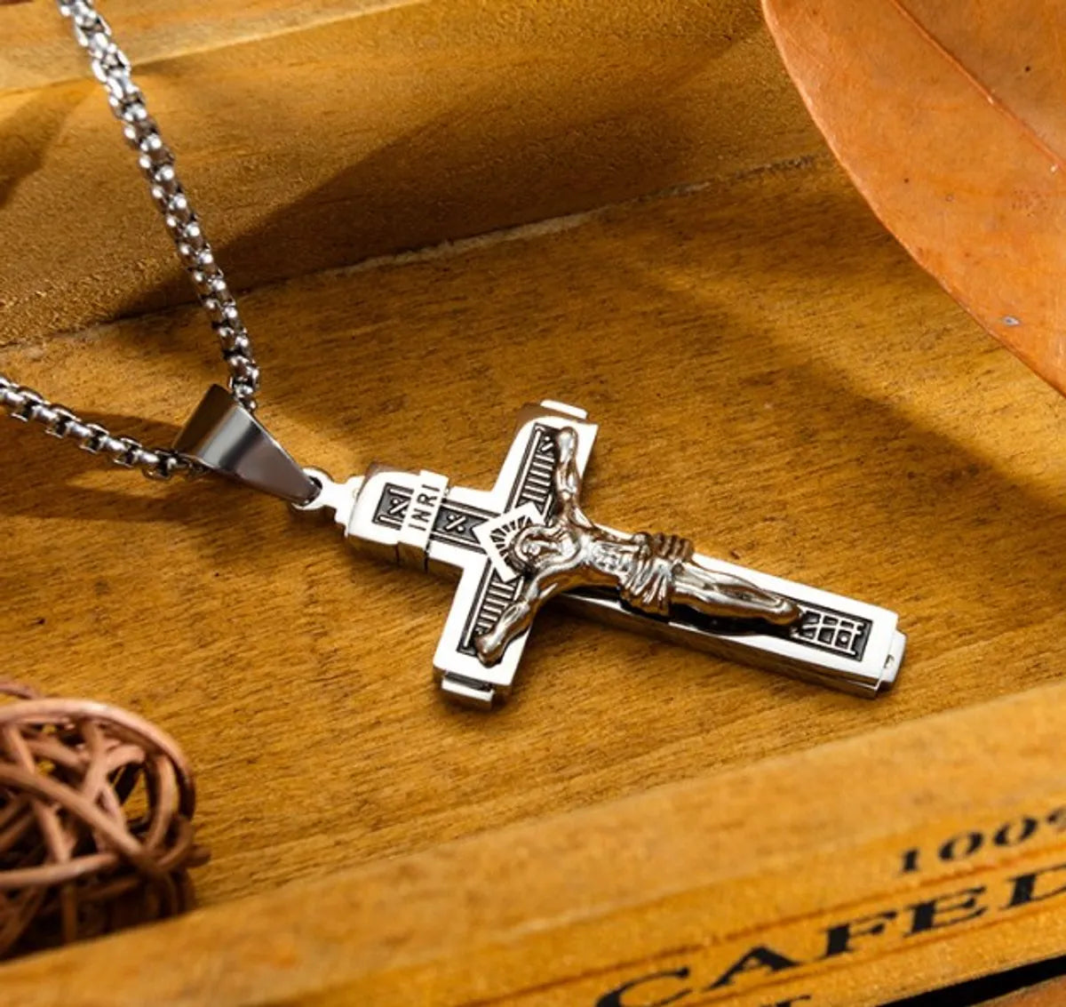 Original Design Cross 304 Stainless Steel Plating Men'S