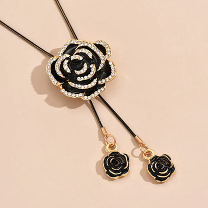 Original Design Flower Alloy Plating Women's Long Necklace