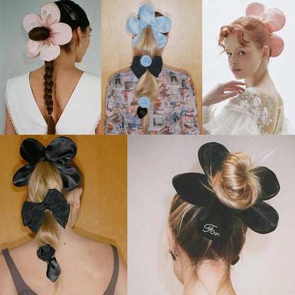 Original Design Flower Cloth Hair Tie