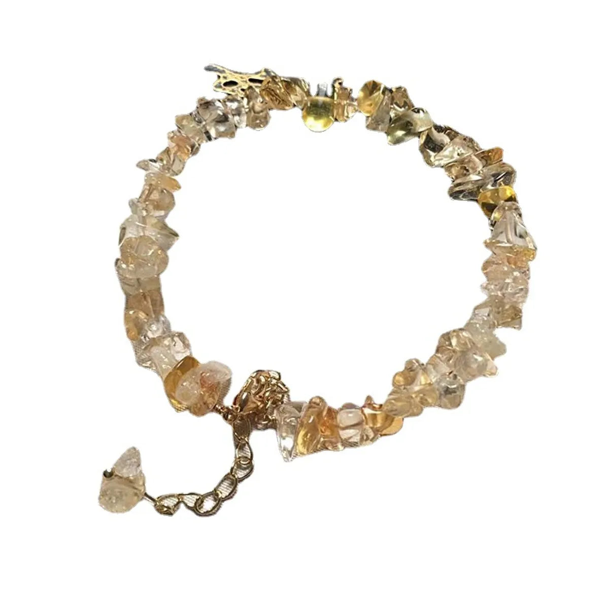 Original Design Geometric Citrine Plating 14k Gold Plated Bracelets