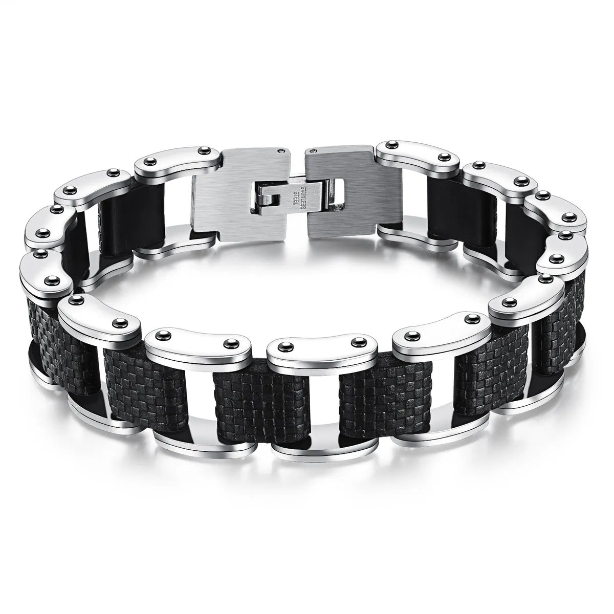 Original Design Geometric 304 Stainless Steel Polishing Men'S Bracelets